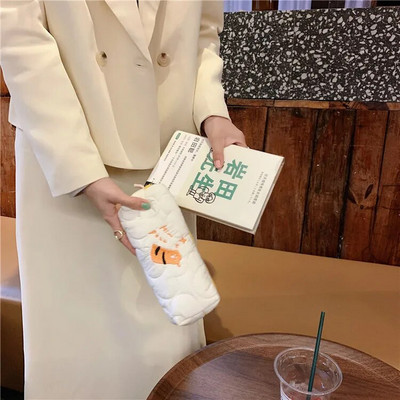 Penālis Izšūšana Penālis Tiger Kawaii Estuche Estojo Escolar Kancelejas preces jauks maisiņš Pochita uzglabāšanas soma Trousse Scolaire