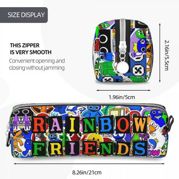 Моливници Rainbow Friends Модна игра Цветна чанта за химикалки Момичета Момчета Голям капацитет Ученици Подаръци за училище Моливи