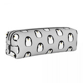 Kawaii pingviini pliiatsiümbris multifilmi loomapliiatsi kotti pliiatsihoidja õpilaste suure mahutavusega koti jaoks Koolitarbed Kingitused kirjatarbed