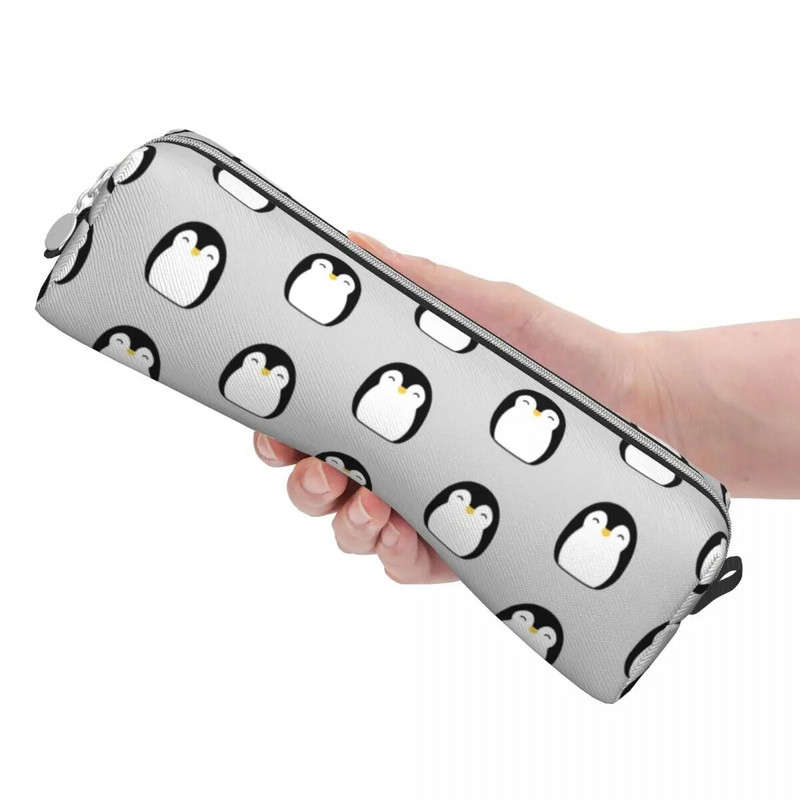 Kawaii pingviini pliiatsiümbris multifilmi loomapliiatsi kotti pliiatsihoidja õpilaste suure mahutavusega koti jaoks Koolitarbed Kingitused kirjatarbed