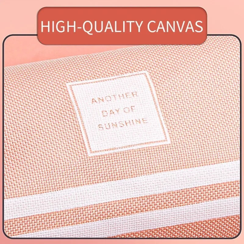 Μολυποθήκες Μεγάλης χωρητικότητας Απλές πάνινες τσάντες διπλής στρώσης για κορίτσια Σχολικές προμήθειες γραφική ύλη