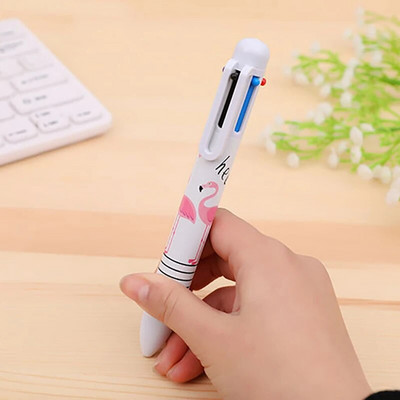 1 gabals Lytwtw rakstāmpiederumi skolas piederumi 6 krāsu vienradža pildspalvas Daudzkrāsu lodīšu pildspalva Daudzfunkcionāla biroja radošā pildspalva bērniem