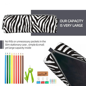 Fashion Zebra Animal Pattern Μολυβοθήκη Μολυβοθήκες Μολυβοθήκες για κορίτσια Αγόρια Τσάντα μεγάλης χωρητικότητας Μαθητικά Σχολικά Δώρα Χαρτικά