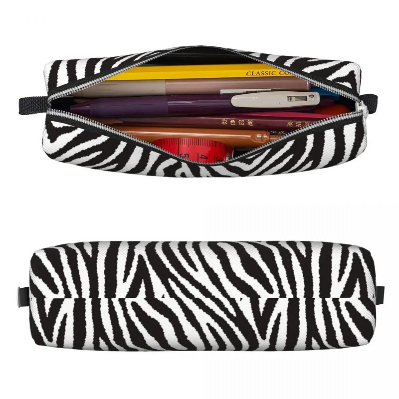 Fashion Zebra Animal Pattern Μολυβοθήκη Μολυβοθήκες Μολυβοθήκες για κορίτσια Αγόρια Τσάντα μεγάλης χωρητικότητας Μαθητικά Σχολικά Δώρα Χαρτικά
