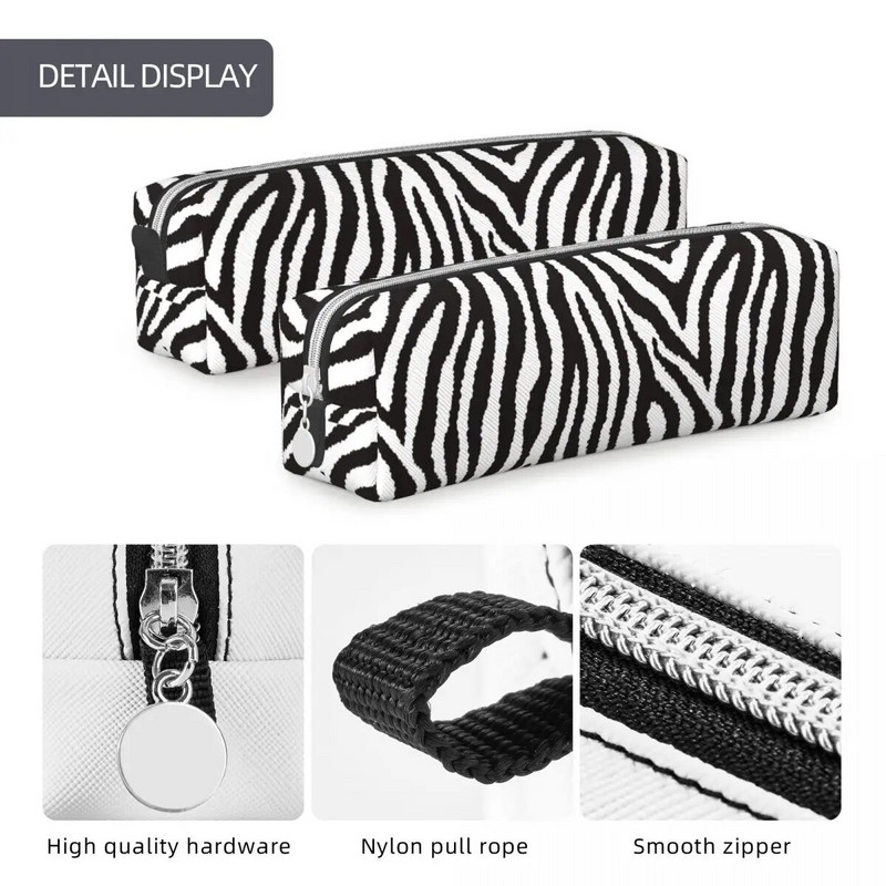 Fashion Zebra Animal Pattern Μολυβοθήκη Μολυβοθήκες Μολυβοθήκες για κορίτσια Αγόρια Τσάντα μεγάλης χωρητικότητας Μαθητικά Σχολικά Δώρα Χαρτικά