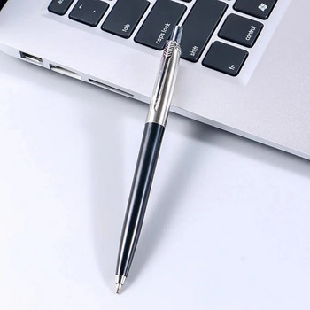 Химикалки с класически дизайн Търговска метална химикалка Луксозна преносима въртяща се автоматична химикалка Изискан инструмент за писане
