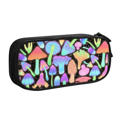 Сладки психеделични вълшебни гъби, калъфи за моливи за момичета, момчета, персонализирана голяма чанта за съхранение, кутия за химикалки, училищни аксесоари