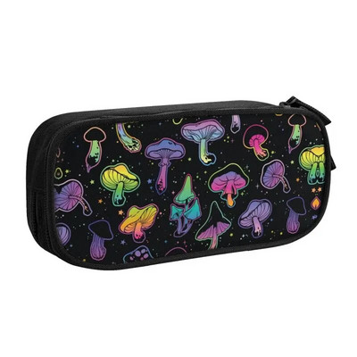 Сладки психеделични вълшебни гъби, калъфи за моливи за момичета, момчета, персонализирана голяма чанта за съхранение, кутия за химикалки, училищни аксесоари