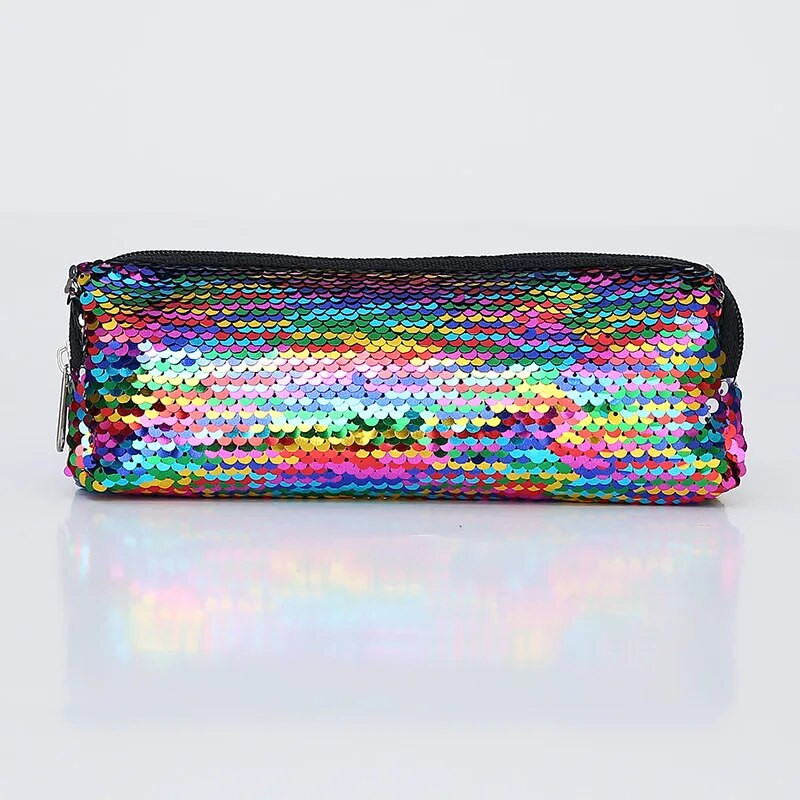 1 gab Kawaii zīmuļu futrālis Mermaid sequins Dāvanu Estuches skolas zīmuļu kastīte Pencils Pencil Bag Skolas piederumi Kancelejas piederumi
