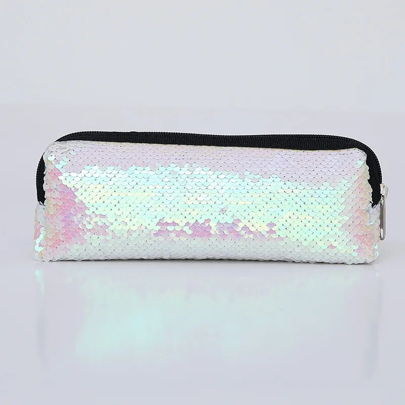 1 gab Kawaii zīmuļu futrālis Mermaid sequins Dāvanu Estuches skolas zīmuļu kastīte Pencils Pencil Bag Skolas piederumi Kancelejas piederumi