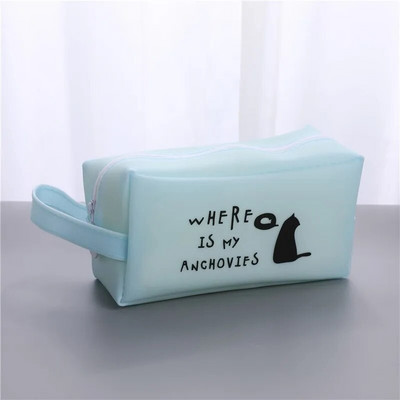 Radošie Kawaii kaķu skolas zīmuļu futrāļi maisiņi Jauki gēla pildspalva liela ietilpība kastītes maisiņš Stacionārie piederumi Birojs skolai 04892