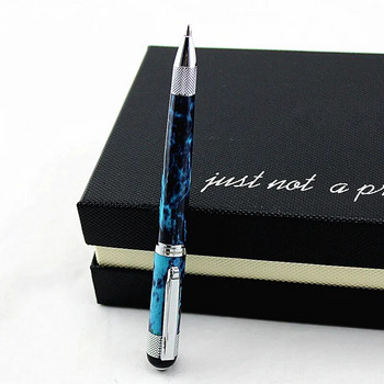 Висококачествена метална ролкова химикалка Луксозни химикалки 0,7 mm Черно мастило За бизнес писане Офис Училищни пособия химикалка подарък
