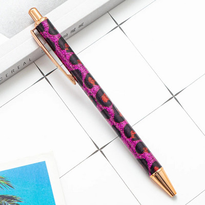 1 gabals jaukas zelta rozes lodīšu pildspalvas metāla kancelejas preces