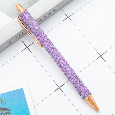 1 gabals jaukas zelta rozes lodīšu pildspalvas metāla kancelejas preces