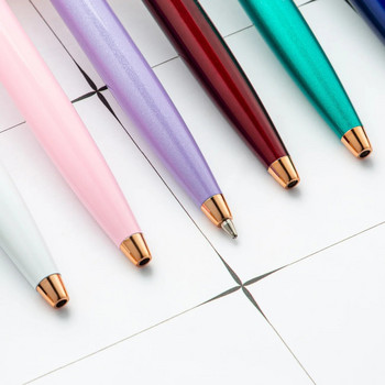 1 брой химикалка Lytwtw\'s Creative Многоцветна химикалка Метални канцеларски материали Училищни офис консумативи