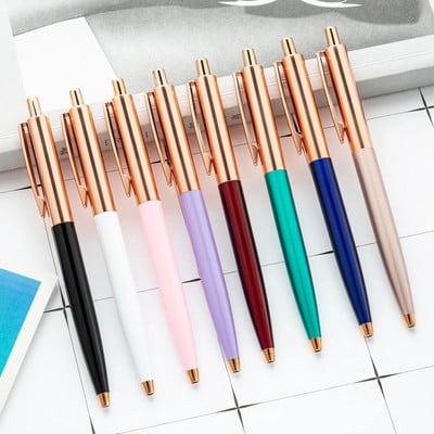 1 брой химикалка Lytwtw`s Creative Многоцветна химикалка Метални канцеларски материали Училищни офис консумативи