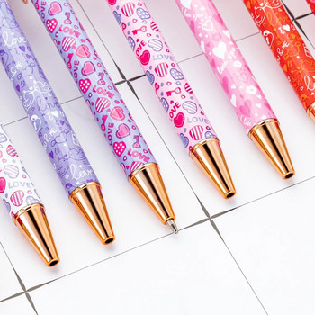 1 брой Lytwtw\'s Ballpoint Pen Creative Multicolour Love Pen Метални канцеларски материали Училищни офис консумативи