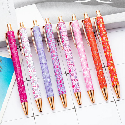 1 брой Lytwtw`s Ballpoint Pen Creative Multicolour Love Pen Метални канцеларски материали Училищни офис консумативи