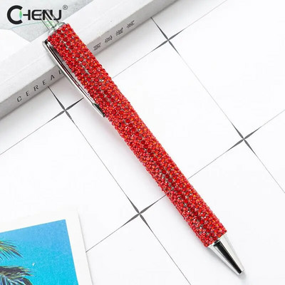 Preses metāla lodīšu pildspalvas Dimants Daudzkrāsu dāvanu pildspalva Radoša biroja piederumi Studentu kancelejas piederumi Aksesuāri