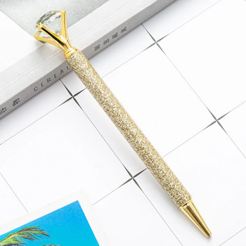 Επιστολόχαρτο 1 τεμαχίου Cute Big Diamond Metal Pen Ballpoint