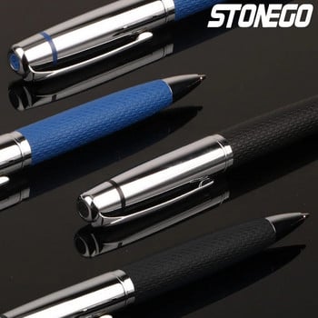 Δερμάτινο στυλό STONEGO PU Αντιολισθητικό πτυσσόμενο στυλό Rollerball Smooth γραφής Roller Ball Pen Elegant Executive Pen