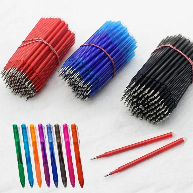 5Gb/20Gb Dzēšams gēla pildspalvas uzpildīšanas nomaiņa Biroja skolas rakstīšanas kancelejas piederumu piederumi Melns/zils/sarkans tintes dzēšams pildspalvas uzpilde