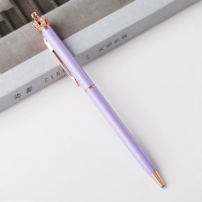 Ellen Brook 1 Gb Skaista kristāla spīdīga metāla kroņa lodīšu pildspalva Interesanti bumbu skolas biroja kancelejas piederumi