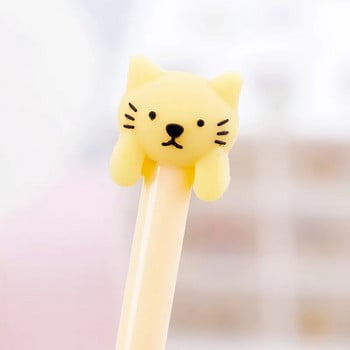 1 брой Lytwtw\'s Cute Creative Cartoon Cat Gel Ink Pens Kawaii Cartoon Канцеларски материали Гел химикалка за офис ученически пособия