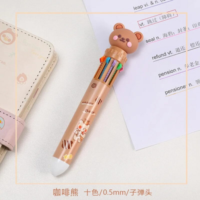 Kawaii Pig Bear Gel Pen School Προμήθειες Γραφείου Χαρτικά Δώρο 0,35 χιλιοστών Μπλε Μαύρο Μελάνι Κορεατικά Χαρτικά