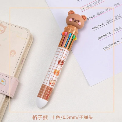 Kawaii Pig Bear Gel Pen School Προμήθειες Γραφείου Χαρτικά Δώρο 0,35 χιλιοστών Μπλε Μαύρο Μελάνι Κορεατικά Χαρτικά