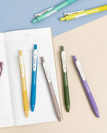 20 цветни мастила Винтидж Гелова писалка Ретро дизайн Гладка 0,5 mm Студентска химикалка Консумативи за писане Канцеларски материали