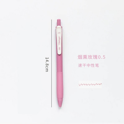 20 krāsu tintes vintage gēla pildspalva, retro dizains, gluds 0,5 mm studentu pildspalvas rakstīšanas piederumi kancelejas piederumi