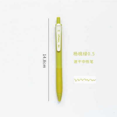 20 krāsu tintes vintage gēla pildspalva, retro dizains, gluds 0,5 mm studentu pildspalvas rakstīšanas piederumi kancelejas piederumi