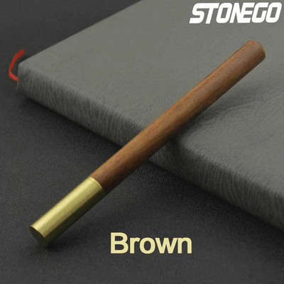 STONEGO koka lodīšu pildspalvas Rollerball pildspalva dāvanu rakstīšanai Lodīšu pildspalva