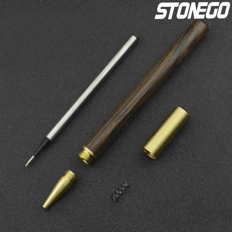 STONEGO koka lodīšu pildspalvas Rollerball pildspalva dāvanu rakstīšanai Lodīšu pildspalva