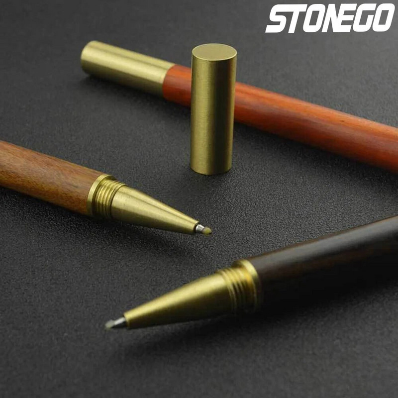STONEGO koka lodīšu pildspalvas Rollerball pildspalva dāvanu rakstīšanai Lodīšu pildspalva