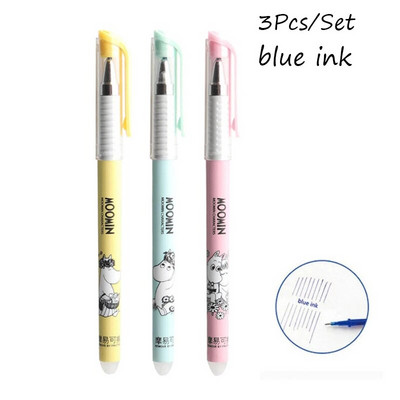 3 τεμ/σετ Σετ 0,38 χιλιοστών Starry Sky Erasable στυλό για μαύρο μπλε μελάνι Γράψιμο χαριτωμένα τζελ στυλό Kawaii Σχολικά προμήθειες γραφείου Παιδική γραφική ύλη