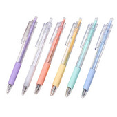 Pix Macaron, 6 culori, 0,5 mm, cerneală neagră, pix de semnare cu uscare rapidă, pentru studenți, papetărie școlare, rechizite de birou Kawaii, cadou