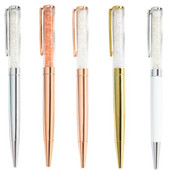 Krištoliniai rašikliai Deimantiniai tušinukai Kanceliarinės prekės ritininis tušinukas Naujovė Moterims Dovanos Mokykliniai Biuro reikmenys Rožinio aukso