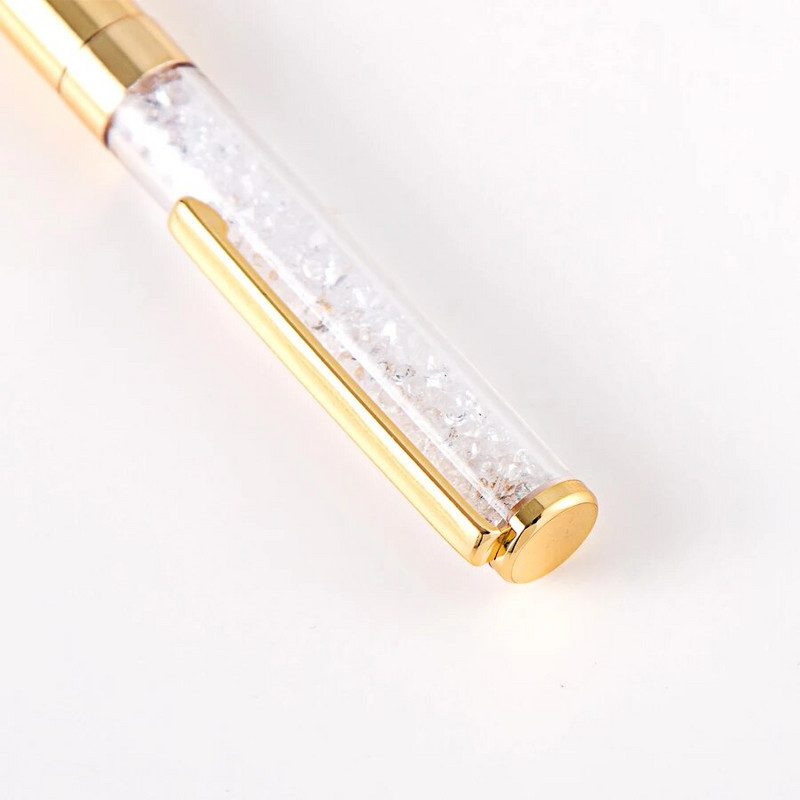 Krištoliniai rašikliai Deimantiniai tušinukai Kanceliarinės prekės ritininis tušinukas Naujovė Moterims Dovanos Mokykliniai Biuro reikmenys Rožinio aukso