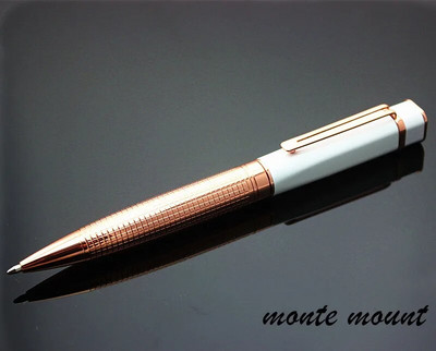 Augstas kvalitātes pilna metāla dimanta pildspalva rozā zelta lodīšu pildspalva misiņa lodīšu pildspalvas dāvanu rakstīšanai kancelejas piederumiem skolas biroja gēla pildspalva