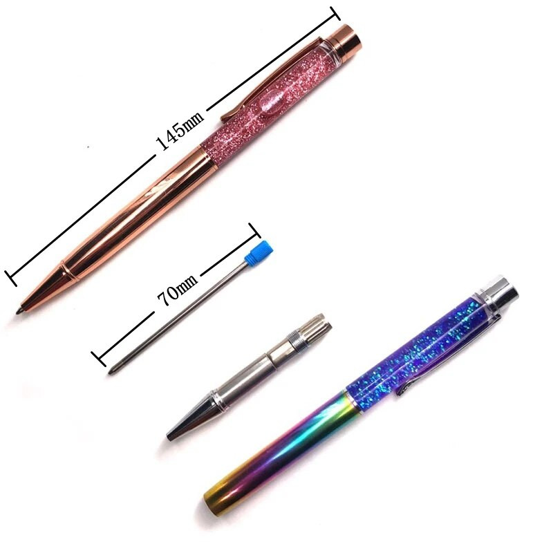 Kaunis metallist pastapliiats Luksuslik kvaliteetne kullast fooliumiga pastapliiats kirjatarvete koolitarvete kirjutamiseks