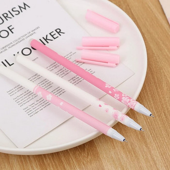 5 τμχ Cherry Blossom Erasable Pen Pink Gel στυλό για στυλό γραφής 0,5mm Πλενόμενη λαβή Μπλε μελάνι Σχολικά είδη γραφείου