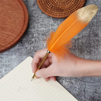 Εργαλείο γραφής στυλό στυλό χρυσού φτερού χριστουγεννιάτικο δώρο Γάμου υπογραφή Στυλό Σχολικά προμήθειες γραφείου