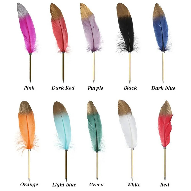 Izsmidzināms zelta spalvu pildspalvas lodīšu pildspalvas rakstīšanas rīks Ziemassvētku dāvanu kāzu paraksta pildspalvas kancelejas piederumi Skolas biroja piederumi