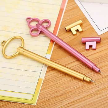 Творчески ключ Неутрална писалка Прекрасен анимационен ключ Учебен офис Ретро химикалка на водна основа Канцеларски материали Ученически канцеларски материали с ретро дръжка