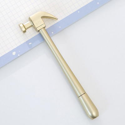 Creative Simulation Hammer Gel Pen Stationery Learning Shool Office Stationery Gift Graffiti Writing Graffiti Metal Signature Pen