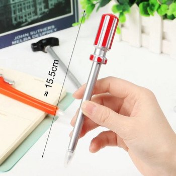 1 брой симулационни хардуерни инструменти Корейски канцеларски материали Творчески 0,5 мм химикалки с черно мастило Качествена писалка Писалка с чук