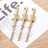 Ložmetēja formas gēla pildspalva, jauka studentu dāvana, pildspalva uz ūdens bāzes, savdabīga paraksta pildspalva