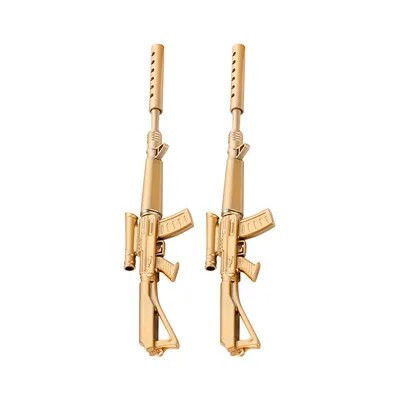 Ložmetēja formas gēla pildspalva, jauka studentu dāvana, pildspalva uz ūdens bāzes, savdabīga paraksta pildspalva